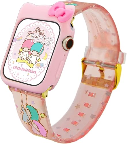 Sonix x Sanrio Correa de reloj + parachoques de reloj (rosa) Estrellas gemelas pequeñas Sonix x Sanrio Correa de reloj + parachoques de reloj (rosa) Estrellas gemelas pequeñas