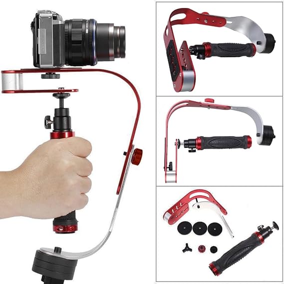 Aluminum Handheld Digital Camera Stabilizer Gimbal Smartphone DSLR 5DII Camera