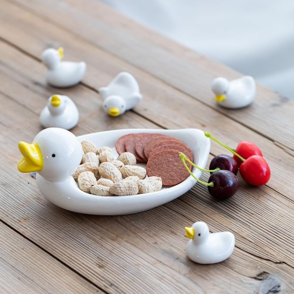 Amazon｜アヒルの動物の箸置きセット アヒルの形 アヒルの形の箸置き