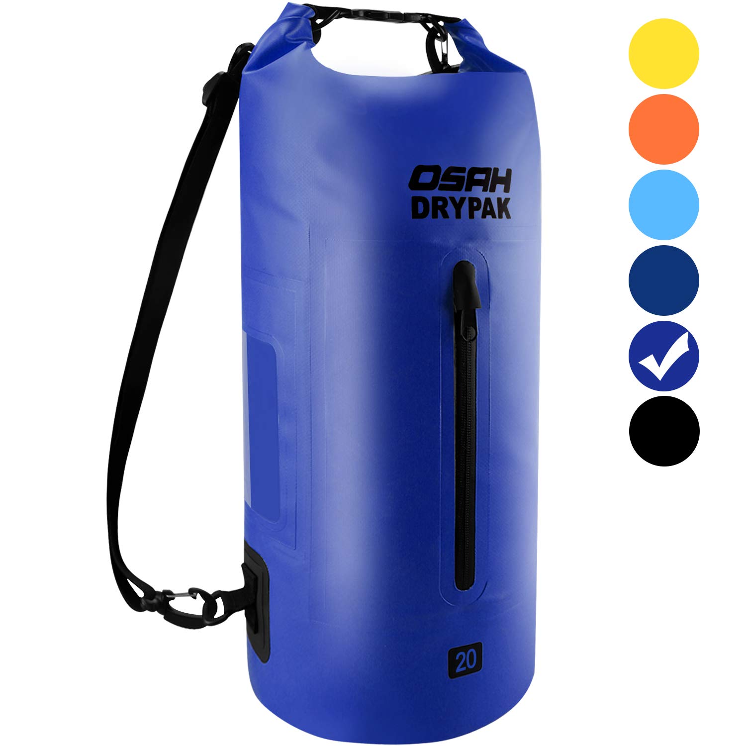 Waterproof Dry Bag 5L 10L 15L 20L 30L Dry Sack Bags with Shoulder Straps Keeps Gear Dry for Boating Kayaking Camping Hiking Swimming Rafting Beach Fishing