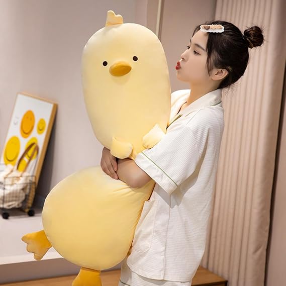 Body Pillow, Plush Toy, Long Throw Pillow, Body Pillow, Animals, Sleeping Pillow, Backrest, Waist Pillow, Toy, Cushion, Soft, Fluffy, Plush, Soft to the Touch, Sleep Aid Goods, Cute, Sewn Cover
