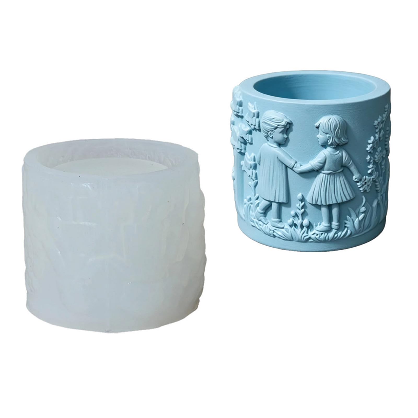Moule en silicone pour jardinière et résine d'artisanat