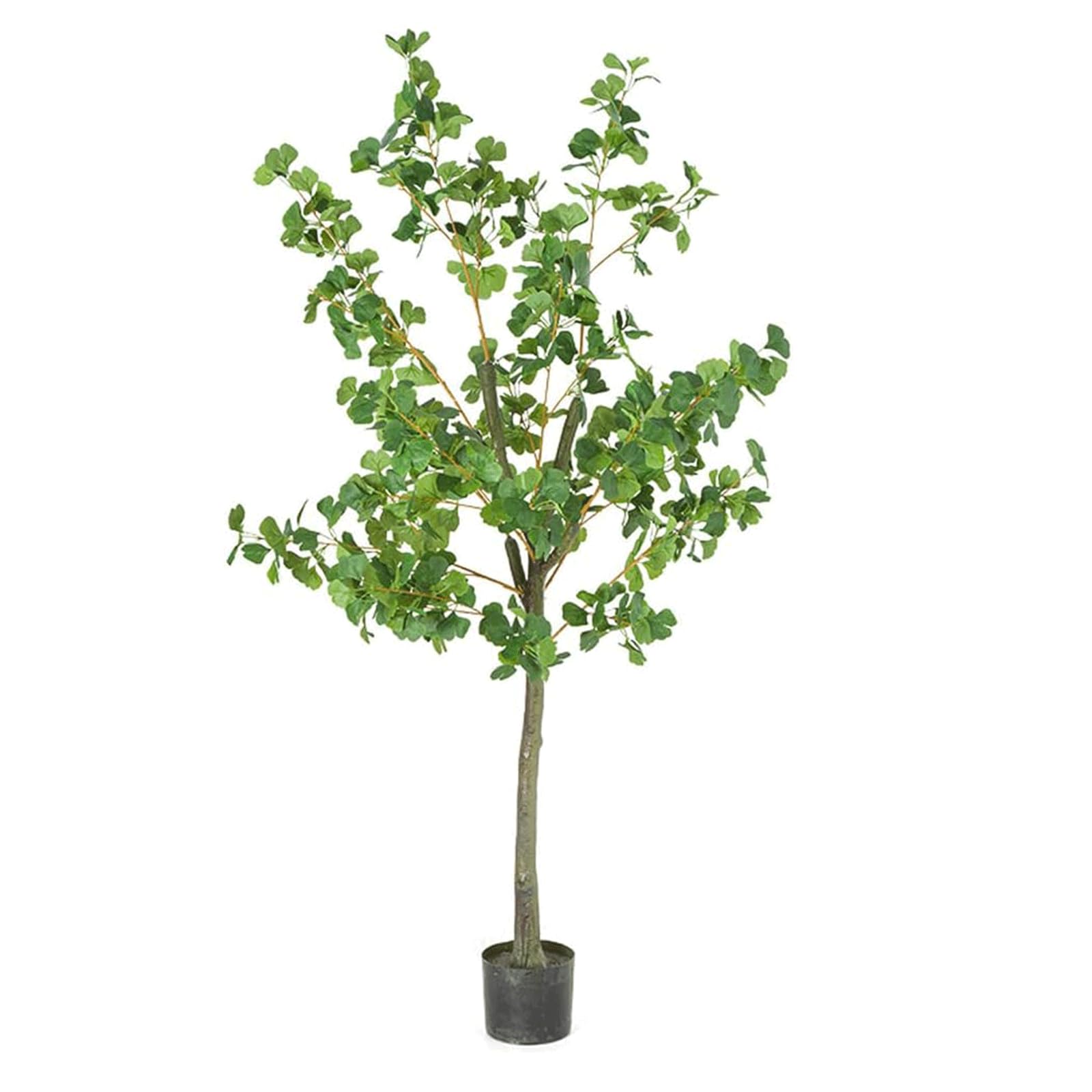 GLJTUO fake tree 4.2ft Artificial Trees Simulation Green Maple Tree Fake Tree Lifelike Faux Tree For Indoor And Outdoor Artificial Plant Realistic Design