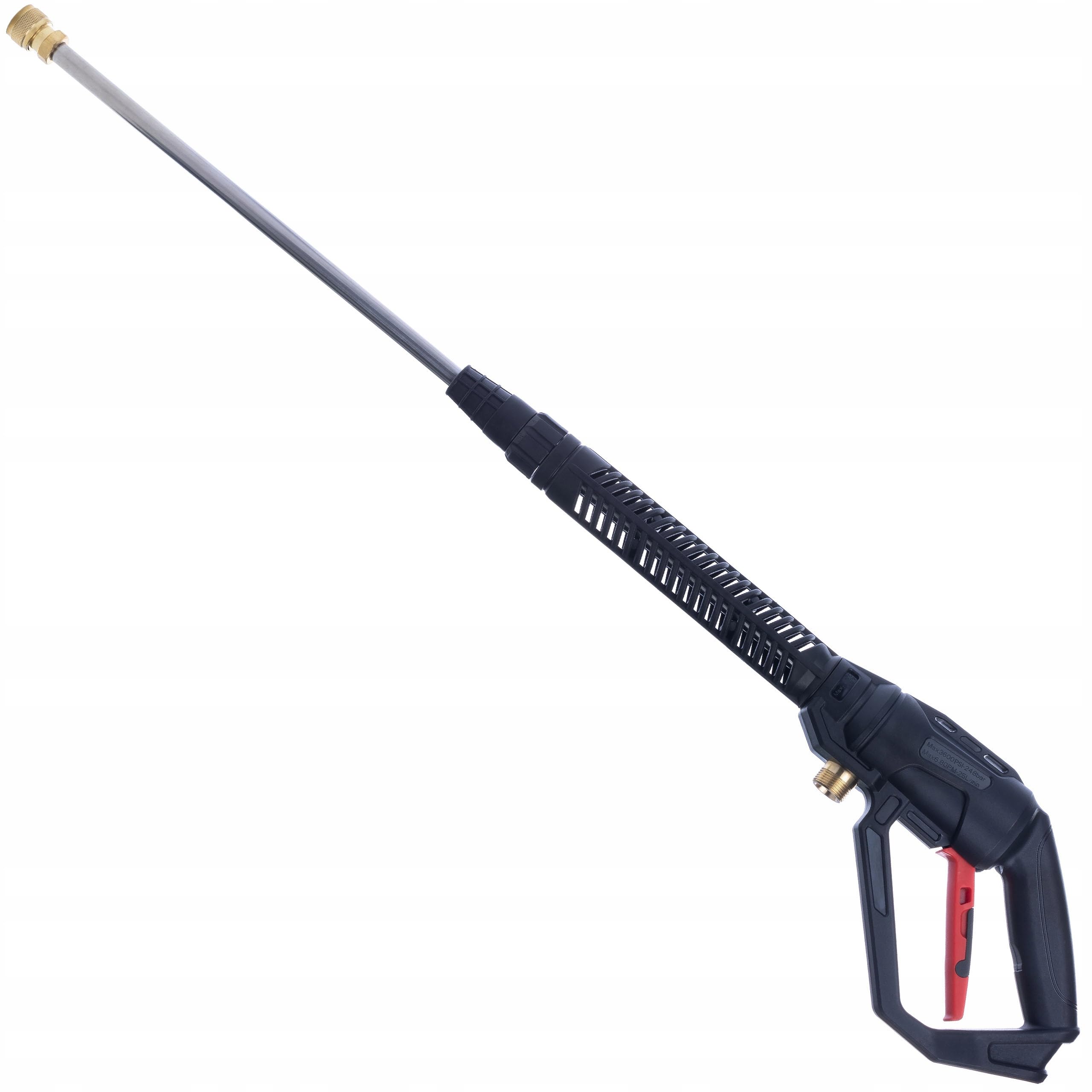 Rosfix Set Pro Clean Gun PCG1 – Pistola de alta presión con conector M22 x 1,5 + lanza + 1 L pistola de espuma | 4000 PSI | Núcleo de latón | Repuesto para limpiadores de alta presión Kärcher, Bosch