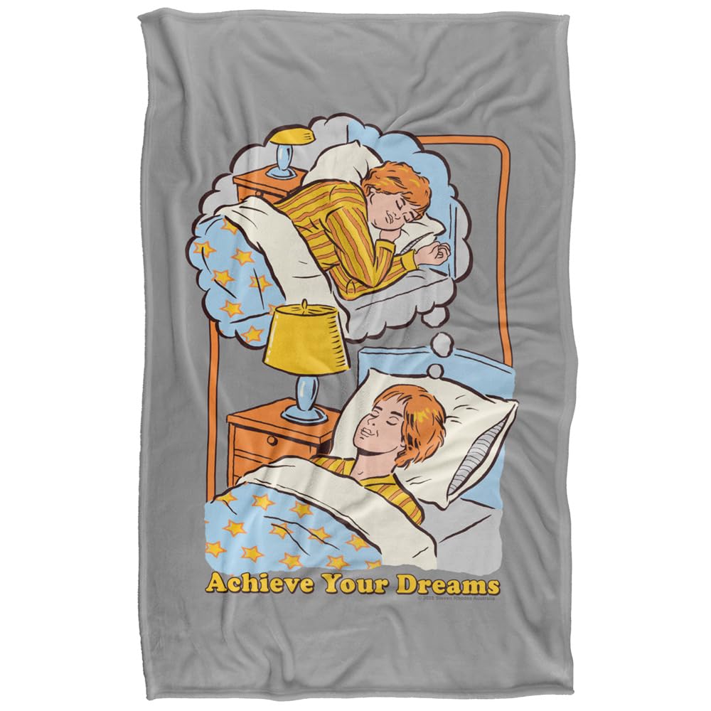 Steven Rhodes Plaid Achieve Your Dreams Ultra Doux au Toucher Soyeux 91x147 cm