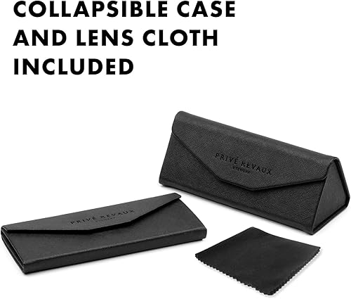 Miniatura 7 de Prive Revaux The Paris - Gafas de sol rectangulares hechas a mano, lentes polarizadas con 100% protección UV, para mujer