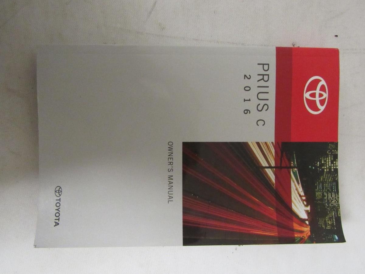 Cover of the 2016 Toyota Prius C Owner's Manual