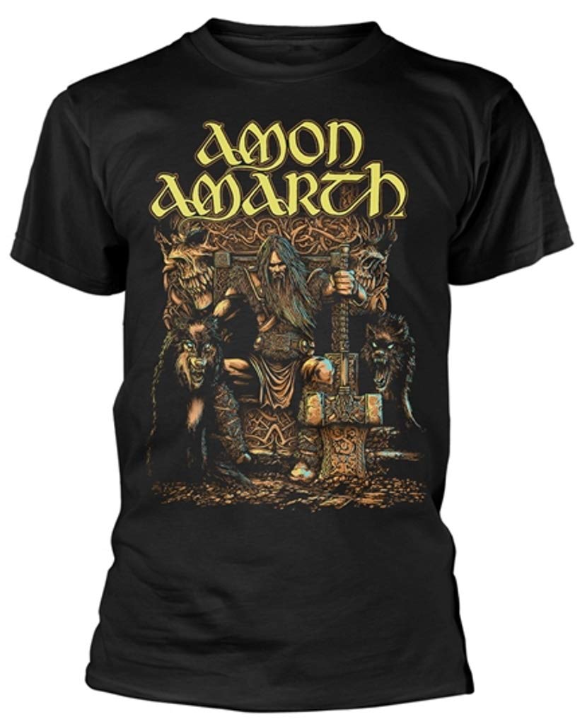 Amon AmarthThor' (Black) T-Shirt (Large)