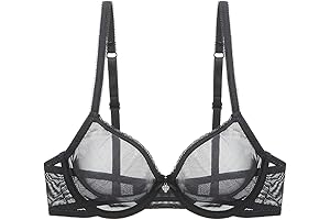 A Sheer Delight: Embroidered Lace Bralette