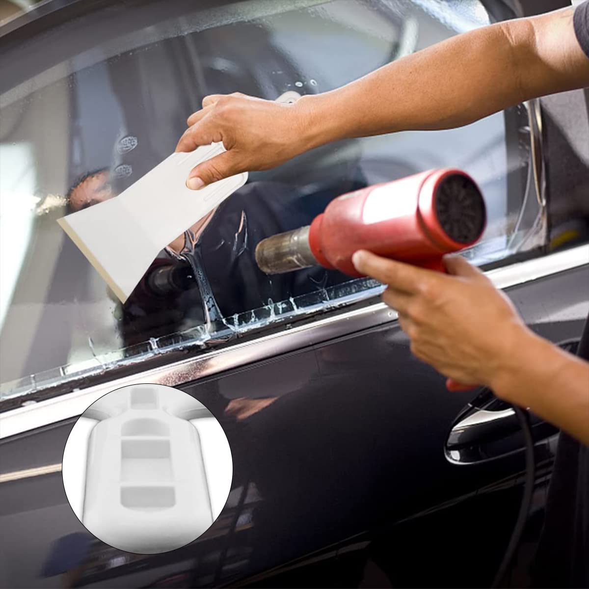 Window Vinyl Kit Window Film Tools CGEAMDY Vinyl Squeegee With Felt, Vinyl Wrap Tools ...