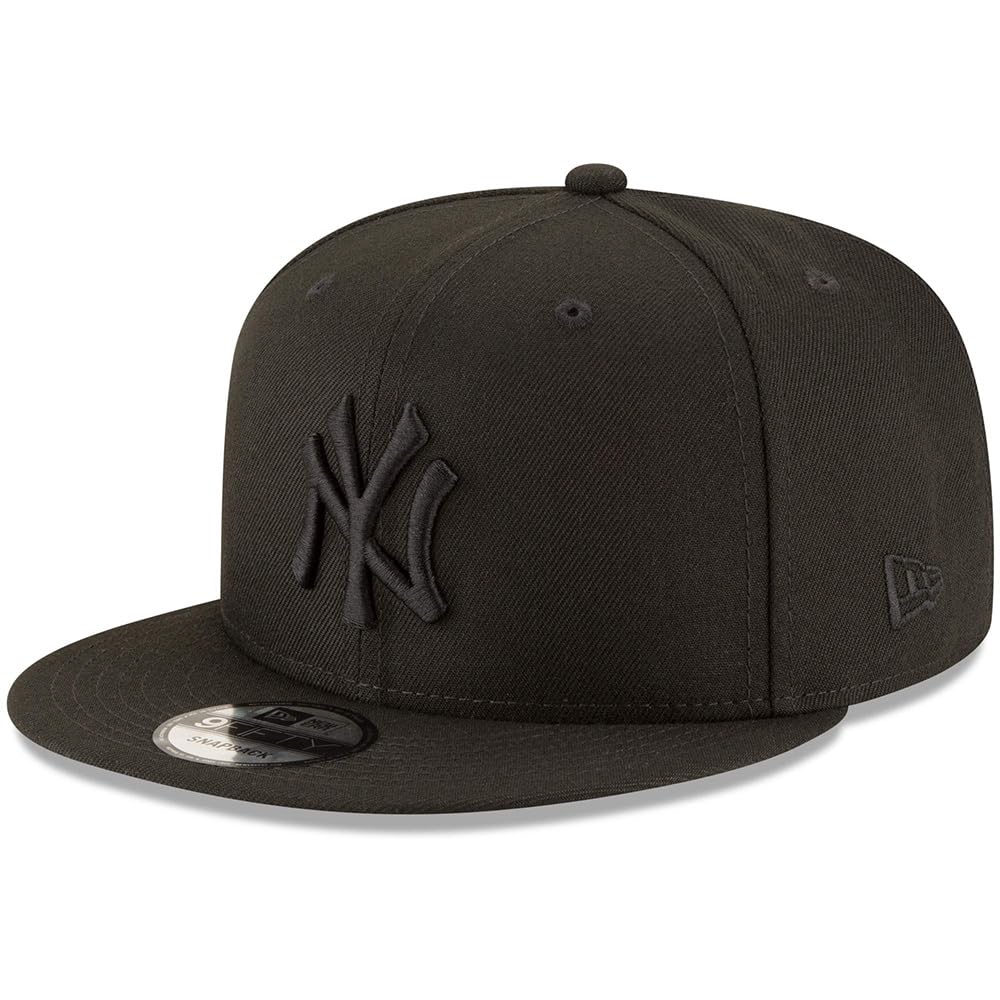 New Era MLB 9FIFTY Adjustable Snapback Cap, Black, One Size, New York Yankees, One Size