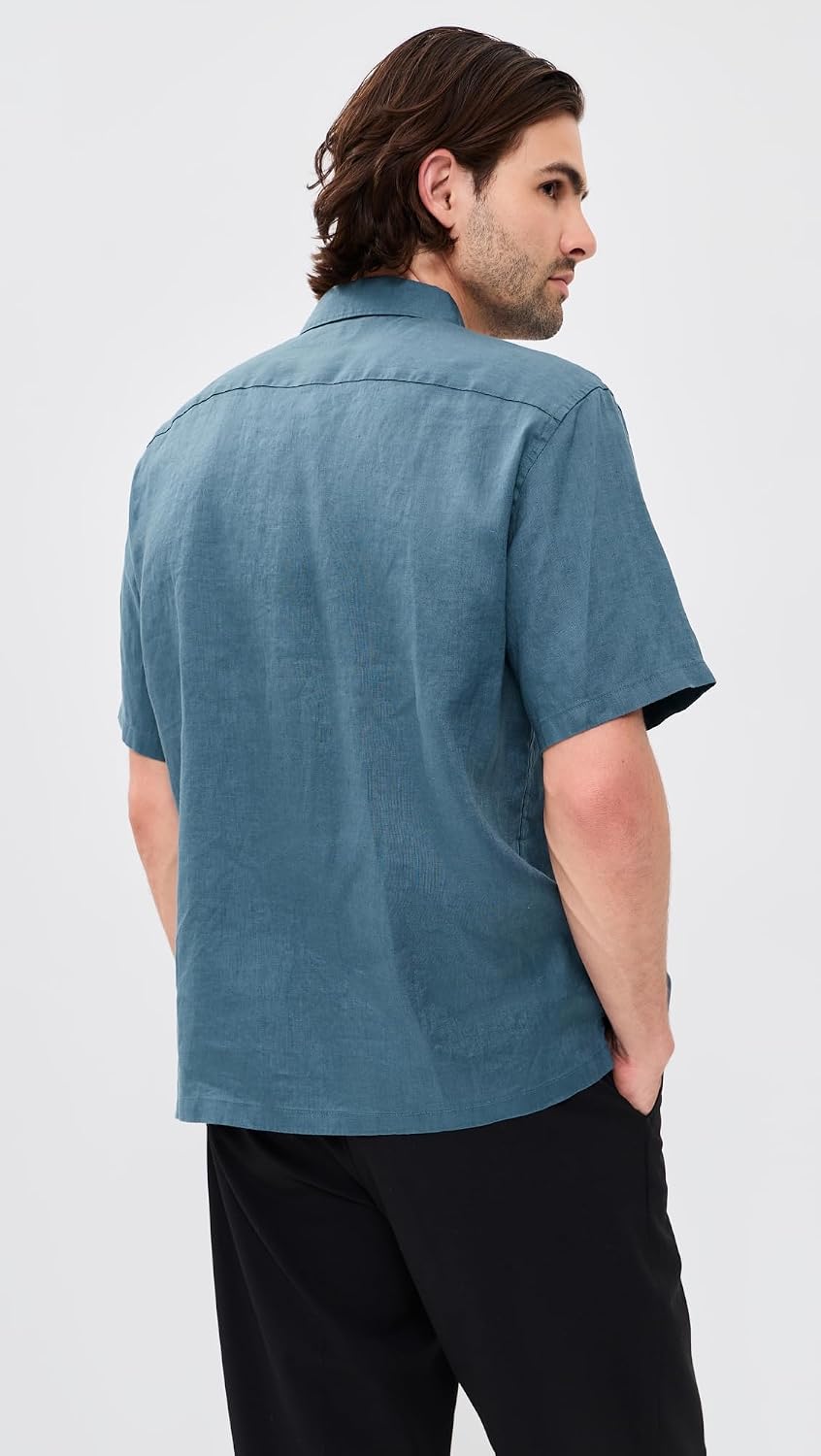 Theory Men's Irving Relaxed Linen Shirt