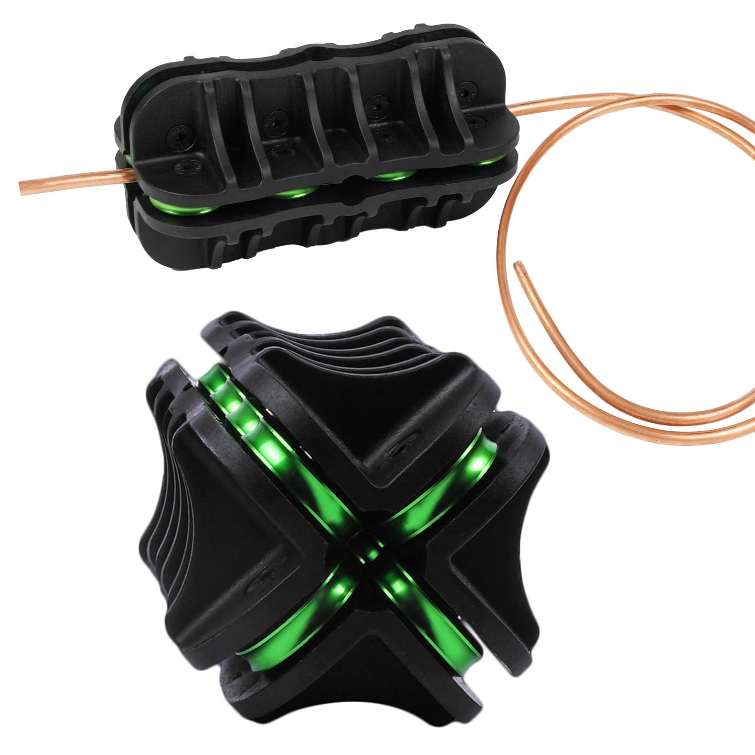 Handheld Tubing Straightener, 1/4 Inch O.D. Manual Tube Straightening Tool for Brake Line Fuel Line Copper/Aluminum/Steel Coils(1/4 Inch)