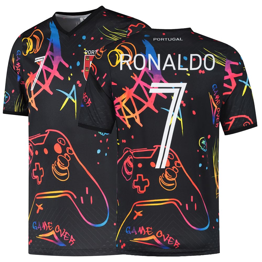 Portugal Camiseta de fútbol - Gaming - Niños y Adultos - Equipación de fútbol - Chico - Ropa de Futbol - Talla 116
