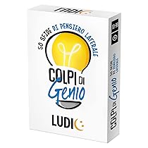 Ludic – Colpi di Genio – 50 Sfide di Pensiero Laterale | Un Gioco di Società per Tutta la Famiglia, Giochi da Tavolo Divertenti per Ragazzi e Adulti, Giochi di Carte, Sfide e Quiz Intelligenti