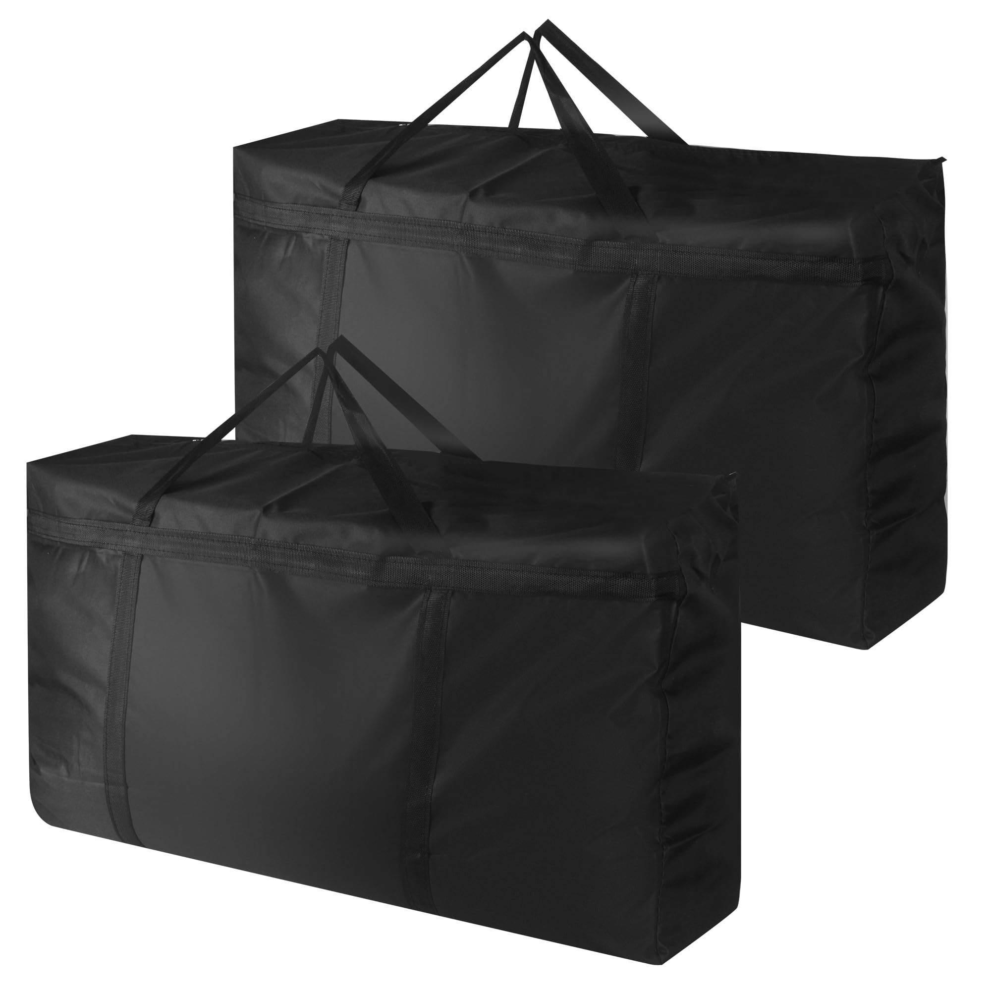 Lot de 2 sacs de rangement extra larges de 180 L, en tissu Oxford 600D ultra-résistant avec poignées renforcées, idéaux pour les voyages et les déménagements.dimensions : 100 x 58 x 28 cm.