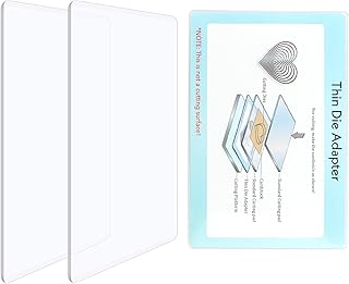 3 Pcs/Set Standard Cutting Pads and Thin Die Adapter for Die Cutting Machine for Die Cutting Machine；Clear Polycarbonate Cutting Pads Die Cutting Plates DIY Scrapbooking Paper Crafting