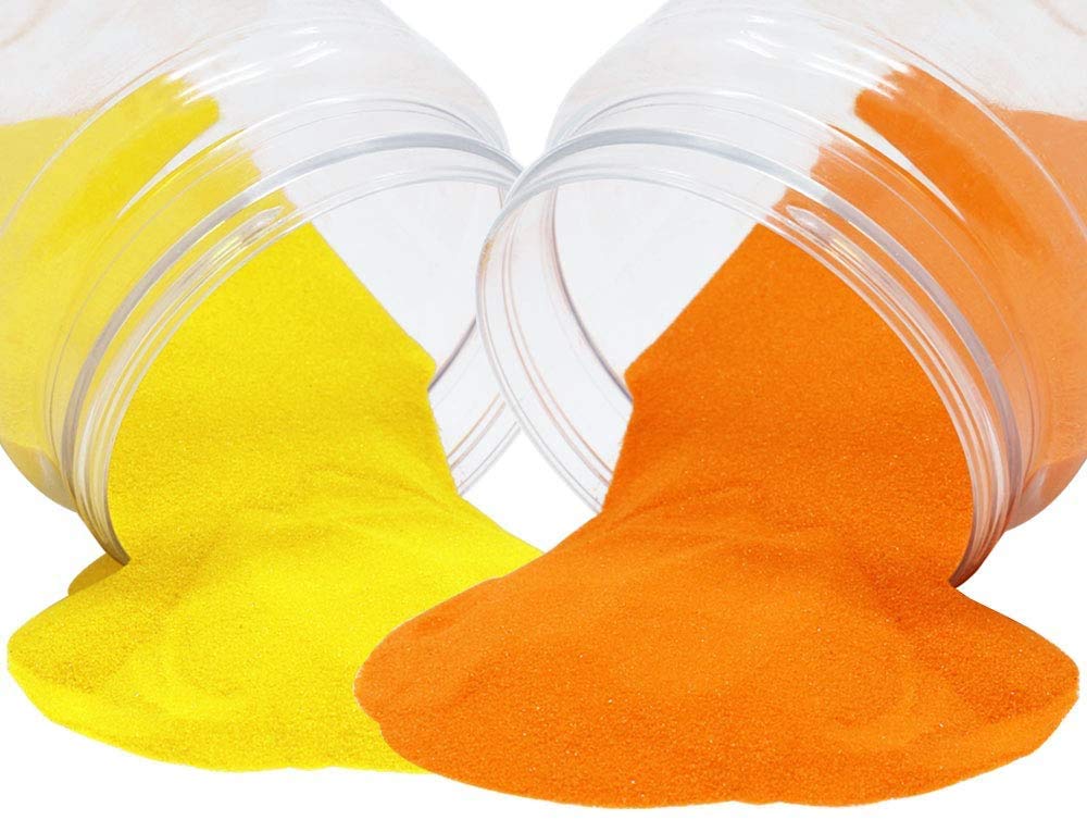 Quantum Retail Sugar Size Crystal/Quartz Silica Sand for Home and Garden Decor; Aquarium Substrate; Terrarium, Aquarium Decorative Sand (1 KG Yellow Sand+ 1 KG Orange Sand) (B08R7RXJRR) Amazon Price History, Amazon Price Tracker