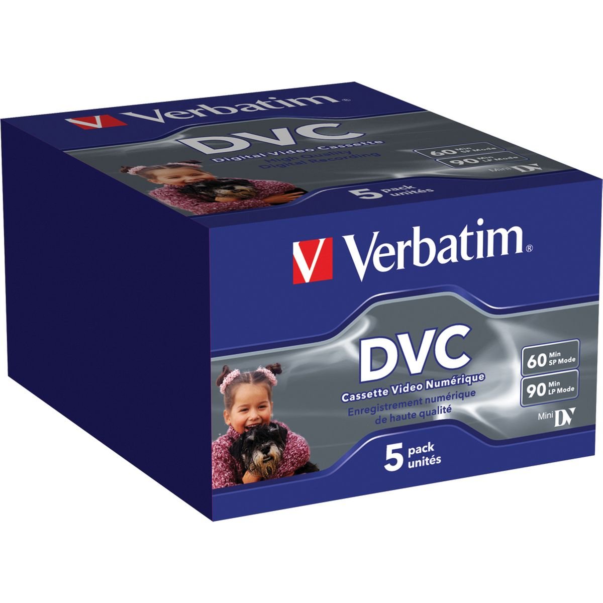 Verbatim Digital Video Cassette 60 Min 5 Pack 5 pieza(s) - Cinta de audio/video (60 min, 5 pieza(s))