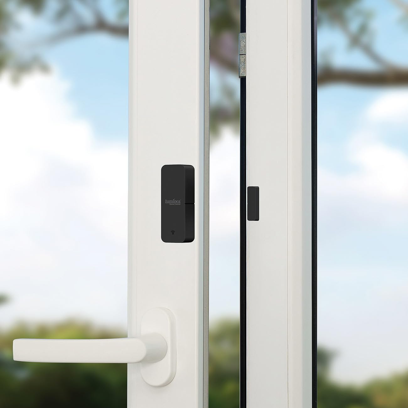 Luminea Home Control Tür-Fensterkontakt: 10er-Set WLAN-Tür- und -Fensteralarm, weltweiter App-Zugriff (Alarm wenn Tür geöffnet Wird, WLAN-Fenster-Sensor)