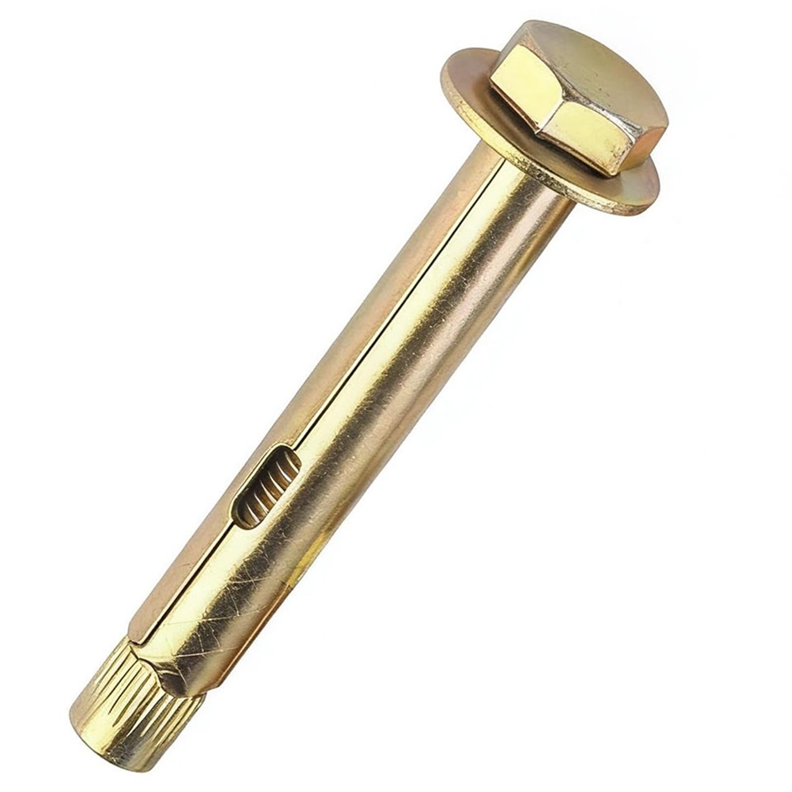 DAIRYCOF 15PCS M8×80mm Hex Sleeve Outer Expansion Anchor Bolts-Heavy Duty Concrete Anchor Screws with Washers for Concrete, Brick, Masonry Walls