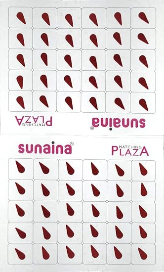 Sunaina Matching Plaza MaroonTILAK Bindis for Women Size-3 [SMMPT613]