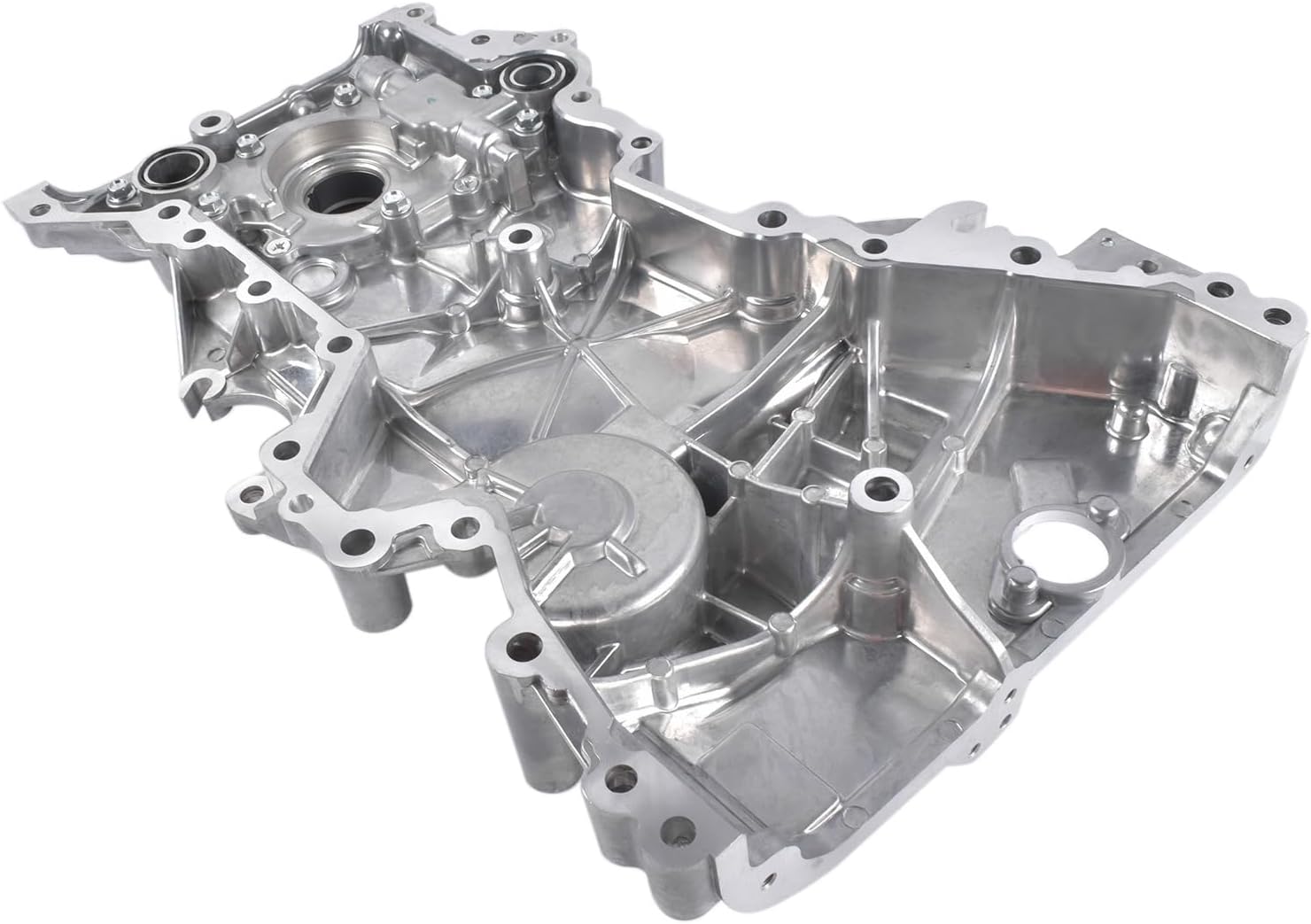 Engine Oil Pump Timing Cover Compatible with Hyundai Elantra 2017-2020 Veloster 19-21 Kona 18-21 Kia Forte 17-21 2.0L 21350-2E700