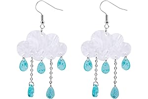 Women's Acrylic Cloud Drop Earrings: A Symphony of Celestial Style