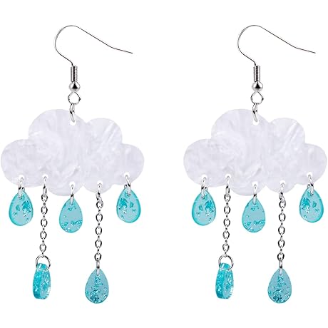 Women's Acrylic Cloud Drop Earrings: A Symphony of Celestial Style