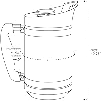 Vista 1 de BruTrek by Planetary Design Basecamp - Prensa de café con aislamiento al vacío de doble pared de acero inoxidable - Tecnología Bru-Stop, sin molidos