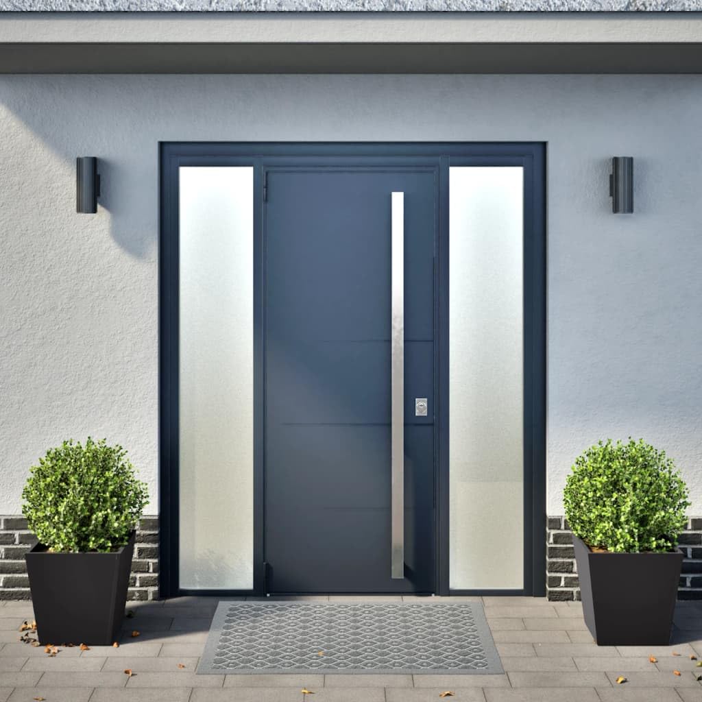 Set di 2 vasi per piante, 40 x 40 x 40 cm, in acciaio, resistenti alle intemperie, ideali per balconi, giardini, terrazze, stanze, protezione da sguardi indiscreti, resistenti al gelo, con