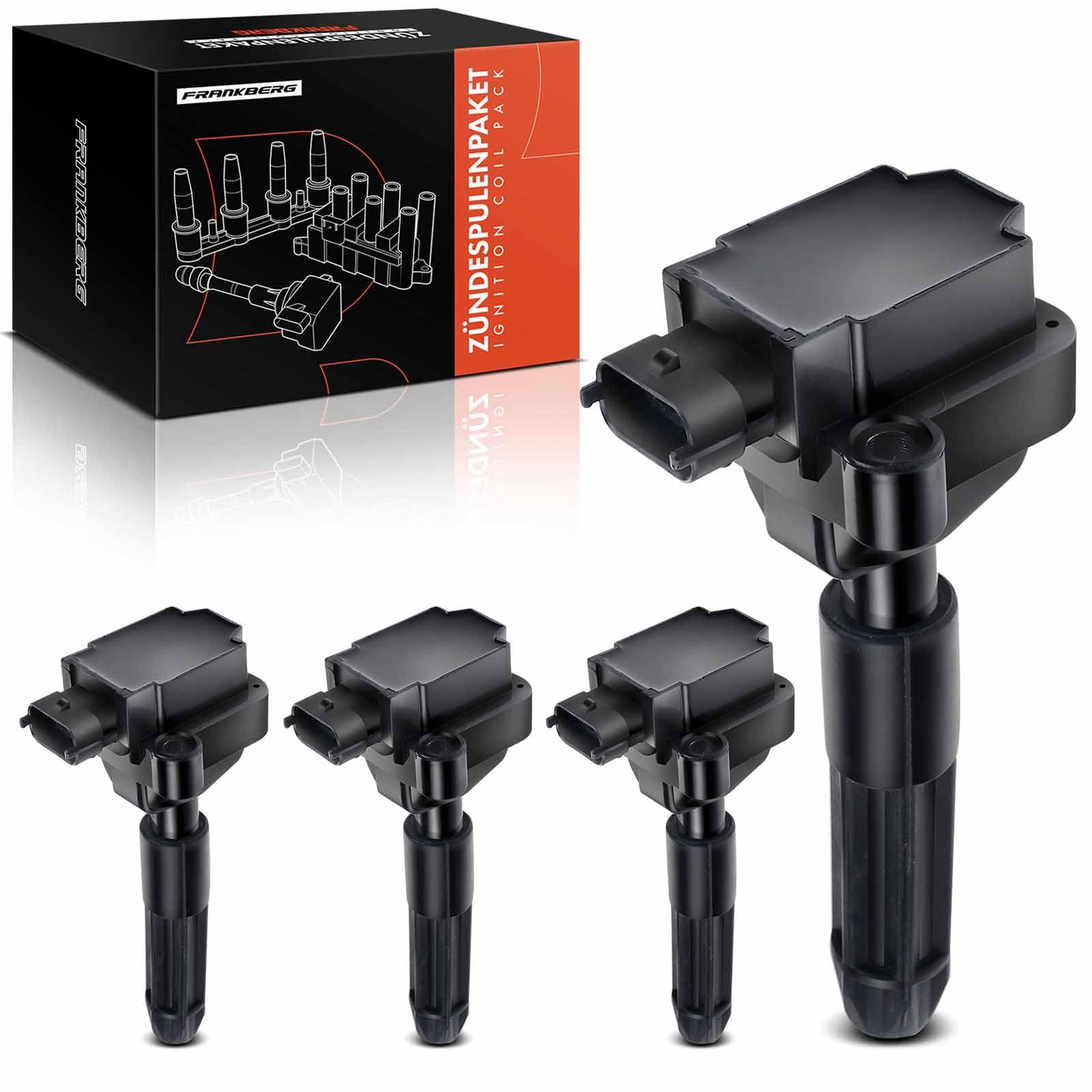 Frankberg 4 bobine di accensione modulo di accensione 0001501780 | Compatibile con: Classe C Modello T S203, SLK R170, CLK C208, Classe E, modello T, S210, Classe E W210