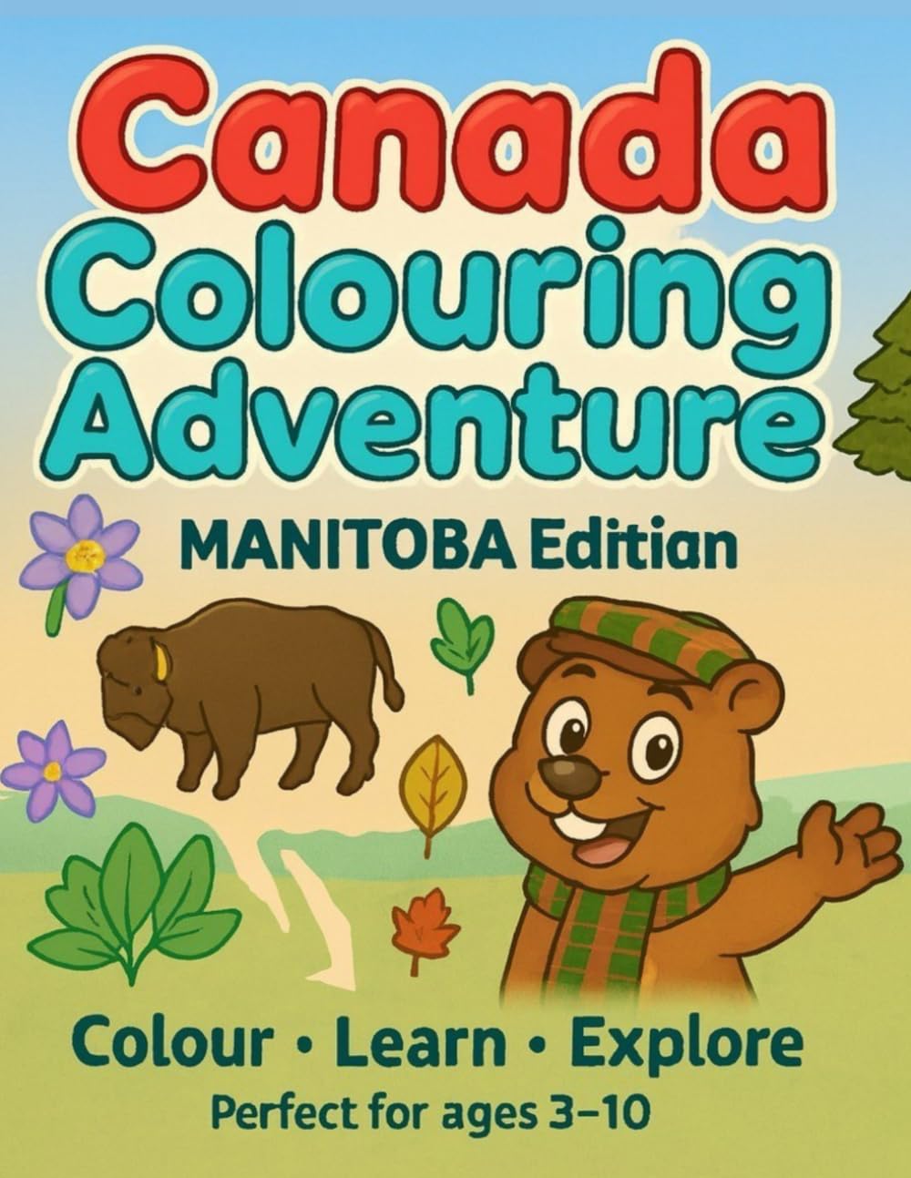 Manitoba Colouring Adventure: Colour • Learn • Explore (Canada Colouring Adventure Children’s Series)