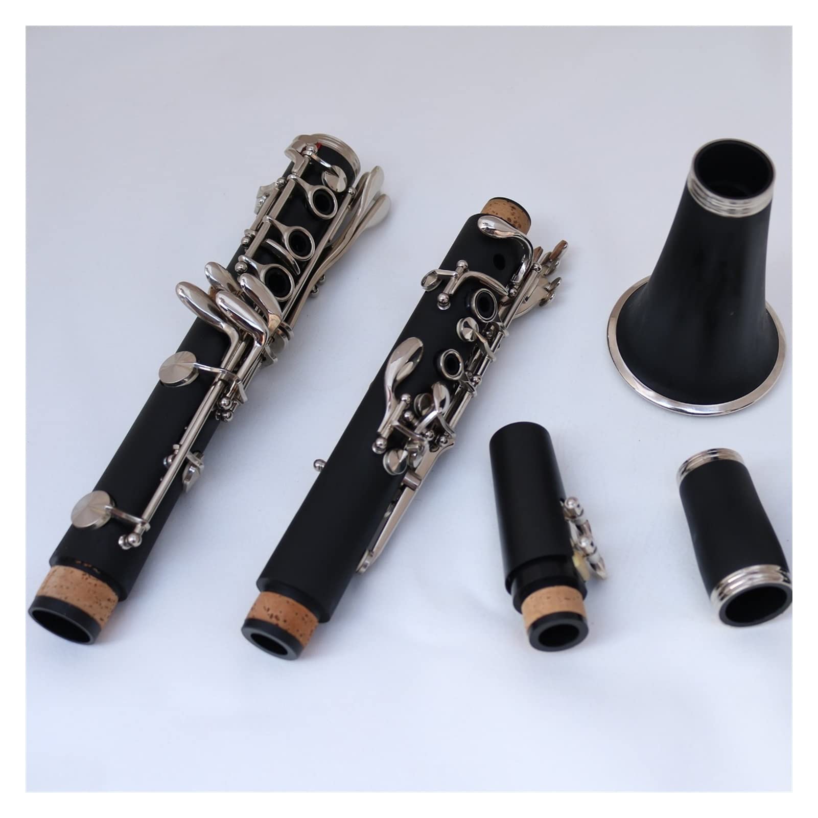 Opaco Addominali Resina Clarinetto Bakelite Clarinets Studente BB Bocchino 4C Caso Incluso