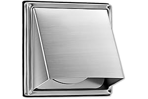 4 Inch Dryer Vent Cover With Durable Back Draft Damper