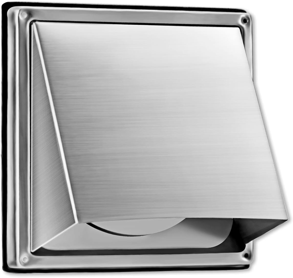 FRESH SPEED 4-Inch External Extractor Wall Vent Cushioned Non Return Flap