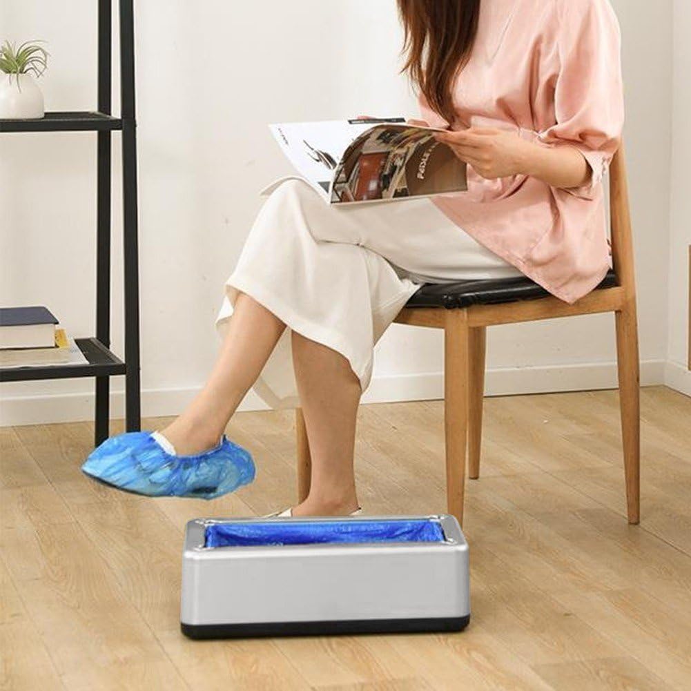 Machine Automatique D' De Chaussures avec 100 Pièces Jetables, Couvre-Chaussures, Couvre-Pieds, Recharge De Surchaussures pour Distributeur, pour Réunions De Famille, Fêtes De Fin D'année