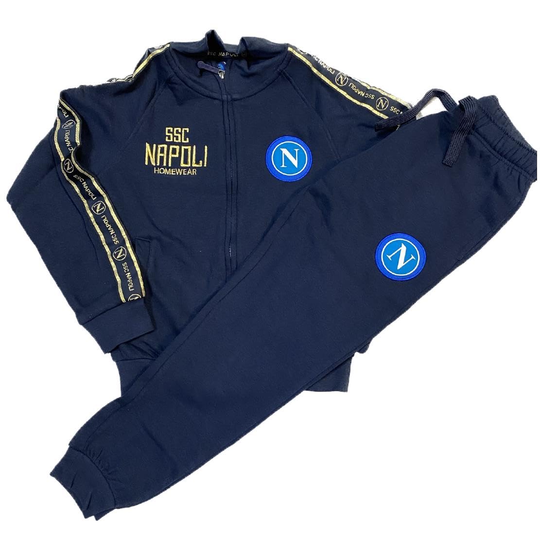 Tuta Napoli Tute Ragazzo Homewear Ufficiale Caldo Cotone Pigiami Personalizzati Con Nome e Numero PS 41422/23