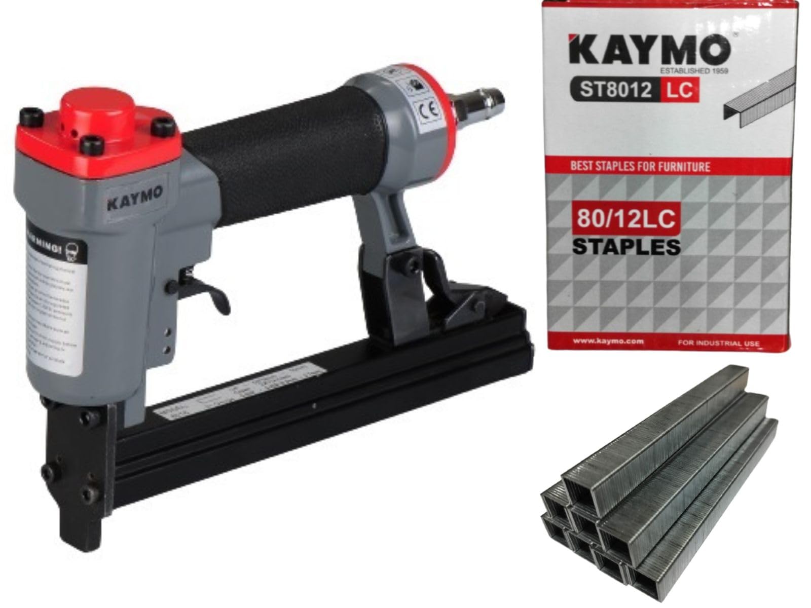 Kaymo ECO-PS8016 + ST8012 Combo – Pneumatic Stapler with 80 Series 12mm Long Crown Staples (7500 pins) for Upholstery and Carpentry (B0CMTW7JD4) Amazon Price History, Amazon Price Tracker