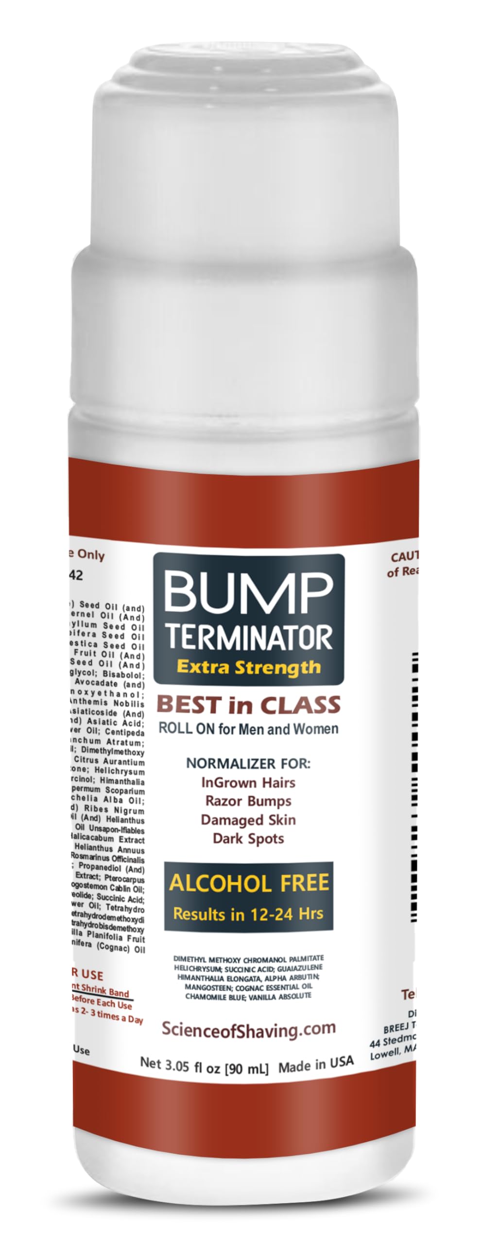 Razor Bumps and Ingrown Hair Treatment, Folliculitis Treatment, Back Of Head Bumps Remover - Roll On for Men & Women