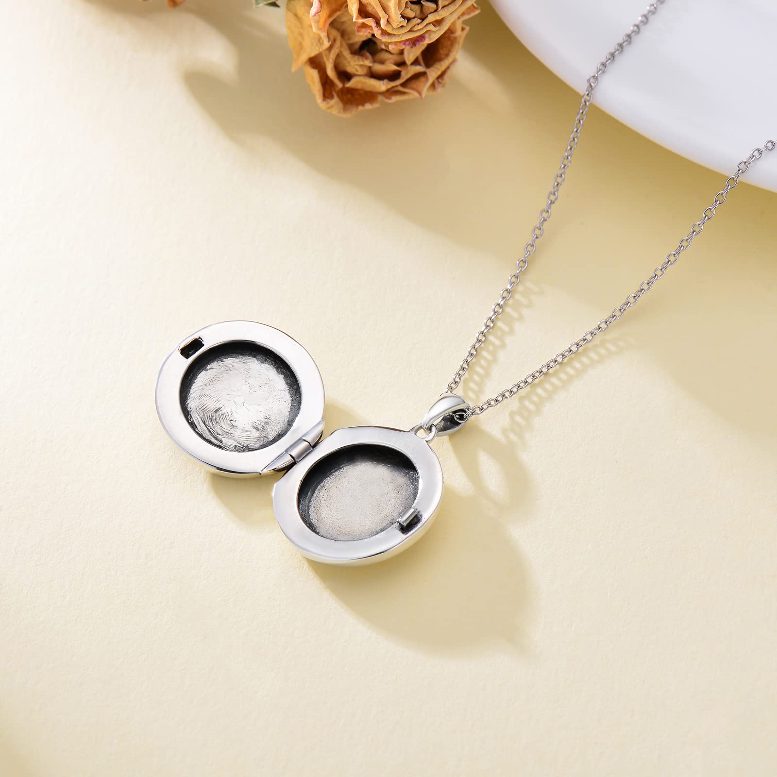 Collana personalizzata con medaglione portafoto con albero della vita, in argento Sterling, per mamma e figlia, regalo di compleanno per donne, mamma, figlia