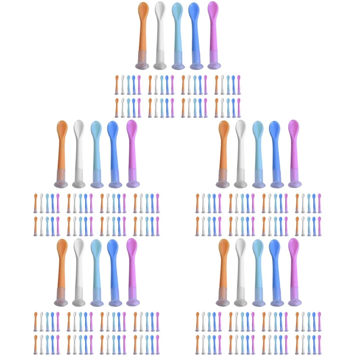 FRCOLOR 5 Sätze Kontaktlinsen-saugstab Kontaktlinsensauger Auffrischen Kontakte Polieren Kleiner Kontaktlinsenentferner Reise-kontaktlinsen- Pflegebedarf Plastik 100 Stück * 5
