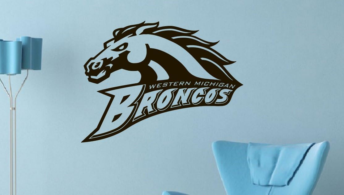 NCAA Western Michigan Broncos Wall Vinyl Decal Mural Decals Sticker Sport Logo Team W1056