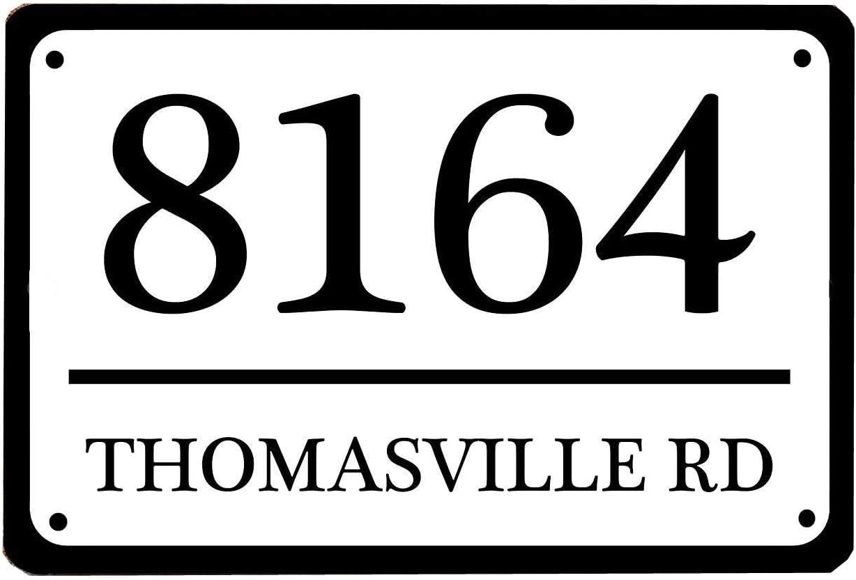 Customized Home Address Sign Aluminum Metal House Number