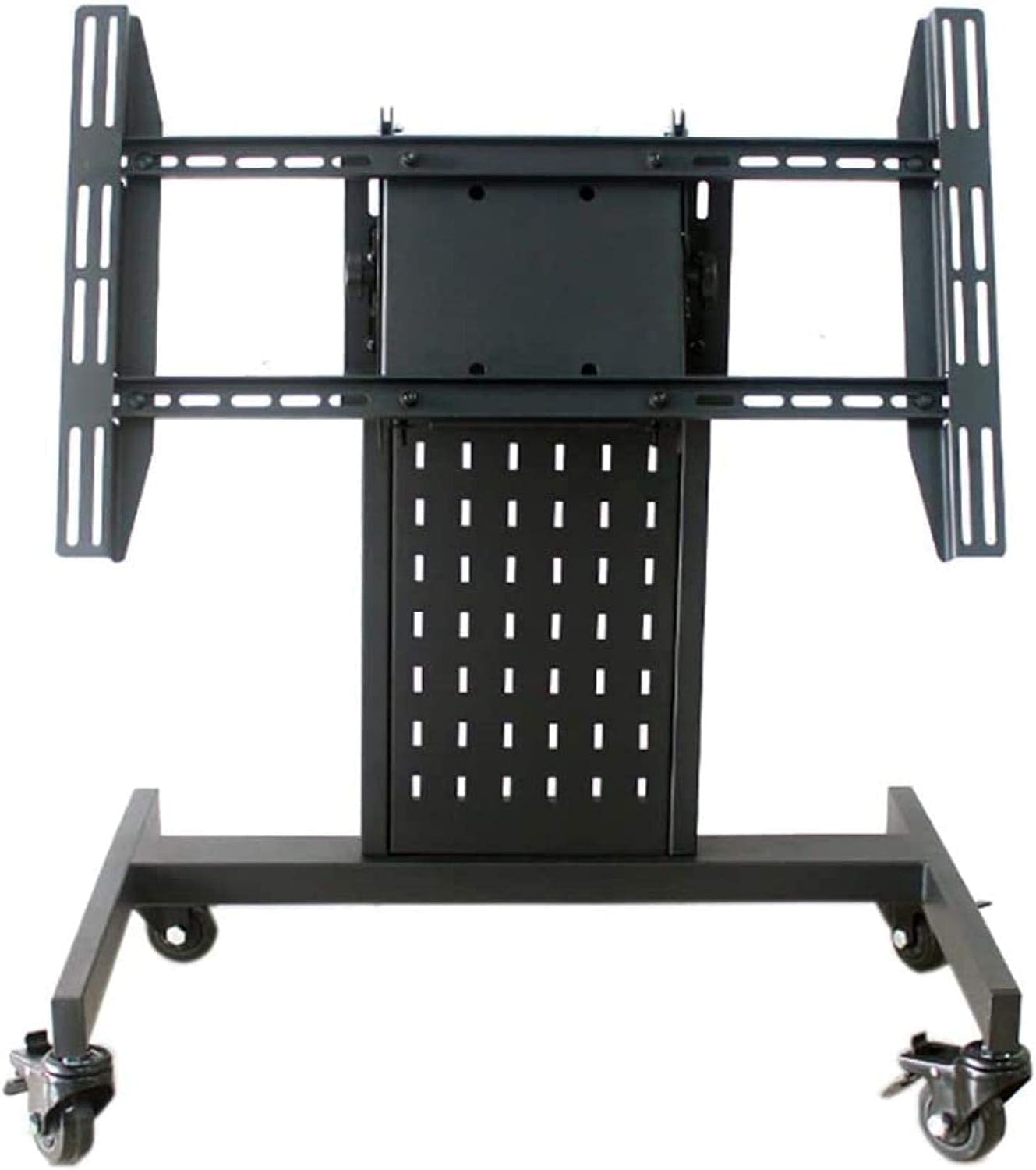 OLSKFUH Rolling Tv Stand, Mobile Tv Cart, Mobile Tv Stand, Universal Tv Conference Mobile Stand Flooring Low Cart Chairman Stage Speech Subtitle Adjustment Rack,