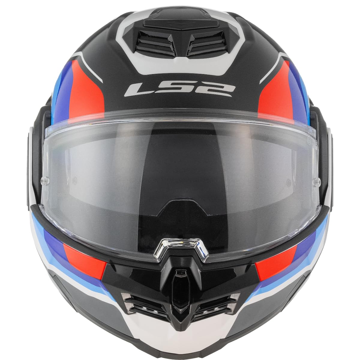LS2, Casco Moto Modulare ADVANT SPORT Black Blue Red White, XS