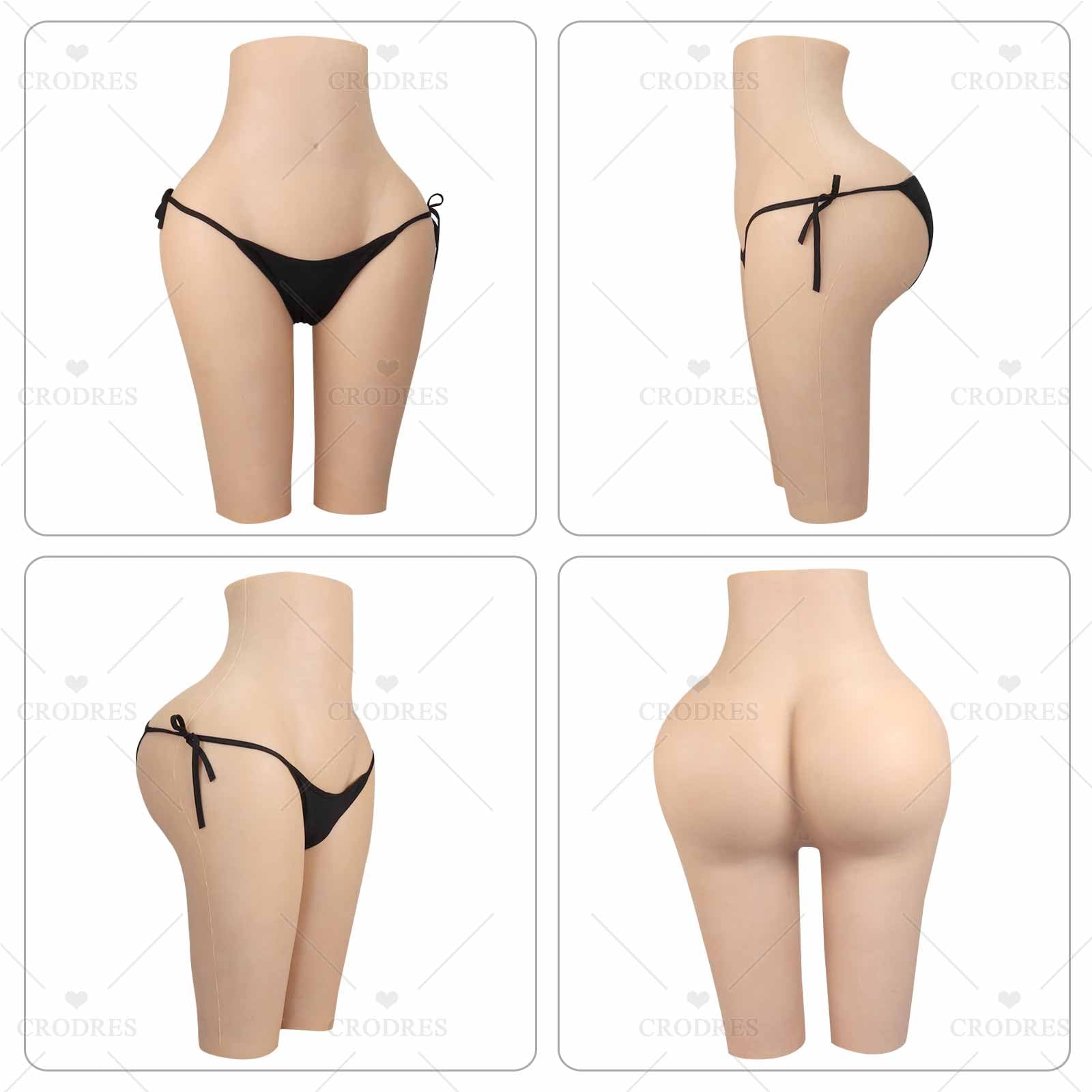 Slip in Silicone con Vagina, Glutei e Fianchi – Modellatore Fianchi per Crossdresser – Pantaloni con Glutei Finti per Transgender e Drag Queen