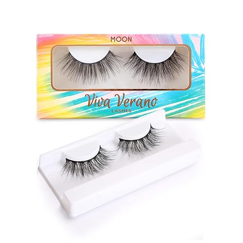 Pestañas postizas completas MOON 1 unidad de Viva Verano - Pestañas largas, onduladas y finas creadas por Scheana - Pestañas postizas reutilizables