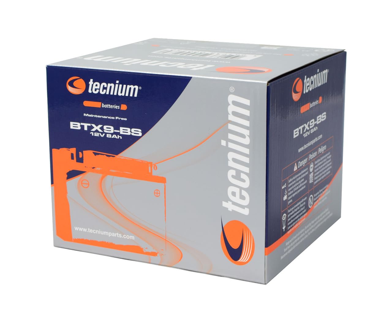 Tecnium - Batteria BTX9-BS da 12 V, 8 A