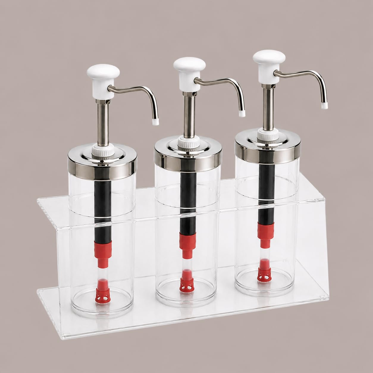 Lucgel Distributore Dosatore Dispenser per Salse Creme Spalmabili Marmellate Finiture Bianche 1650 ml